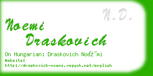 noemi draskovich business card